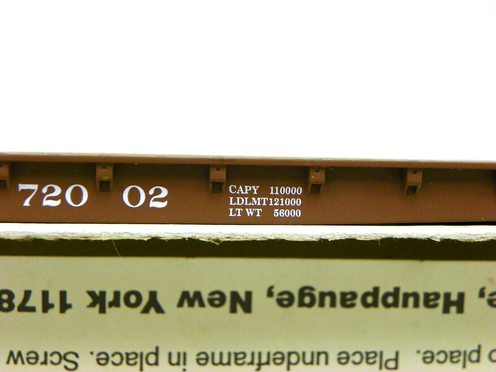 END CAB MODELS HO U/A G. M. & O. 53'6" FLAT CAR #72002