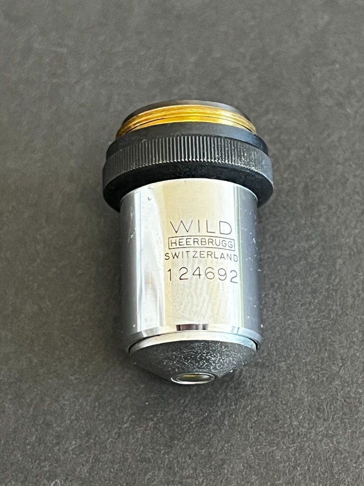 A2:  Wild Heerbrugg 10/0,25 Microscope Objective (124692)