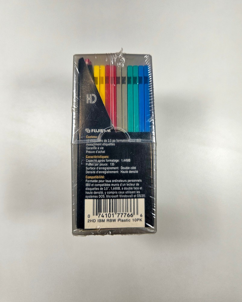 10 FLOPPY DISK FUJIFILM 2HD NOS SEALED