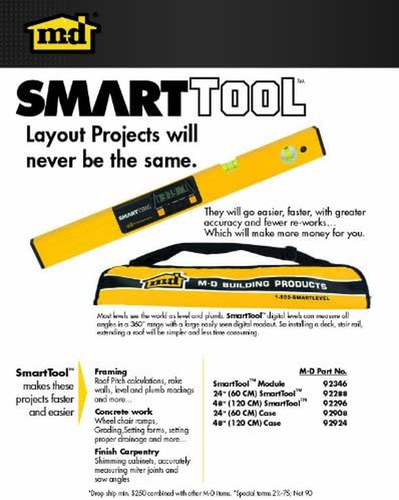 48" Digital Level Angle Slope Measuring Smart Tool with Sensor Technology & Case