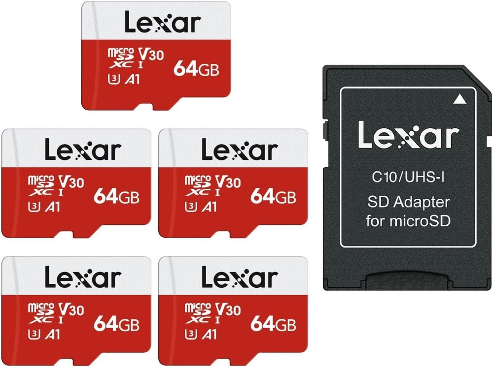 High-Speed 64GB MicroSD Card Pack - Flawless 4K UHD and App Performance