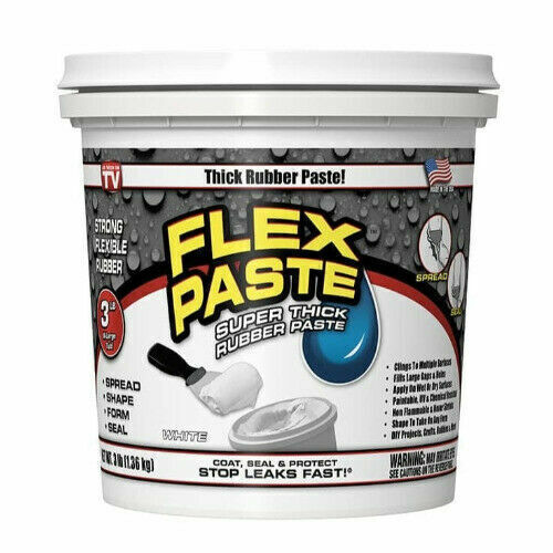Flex Seal PFSWHTR16 Flex Paste 1 Lb Jar White