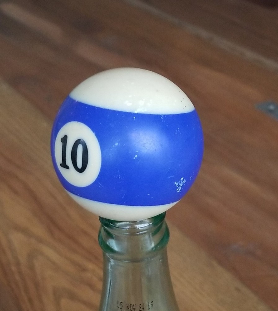 Pool Billiard Ball #10 Stripe Vintage Replacement  2 1/4"