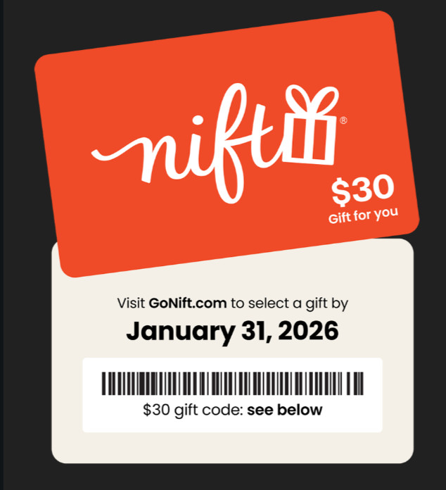 $30 Nift E-gift card for sell