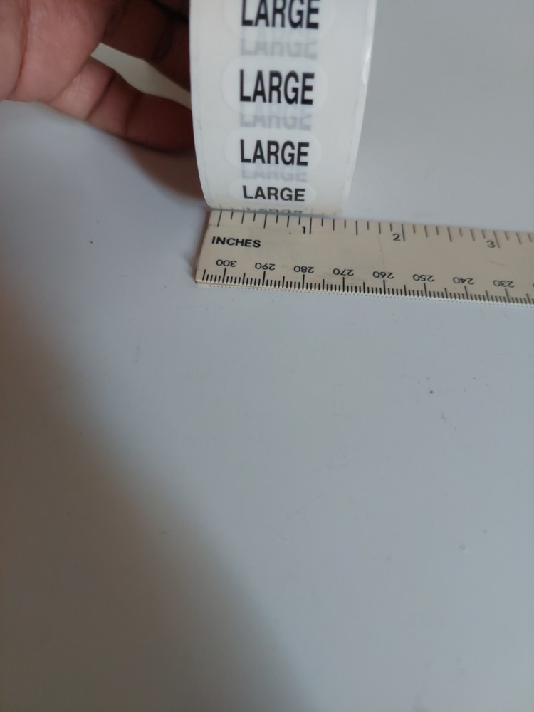 Small Mediam Large Clothing Size Strip Labels