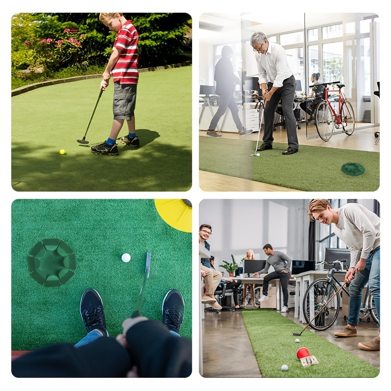 Golf Putting Practice Cup 3 Pcs,Putter Training Hole with Smooth Flocked Surface