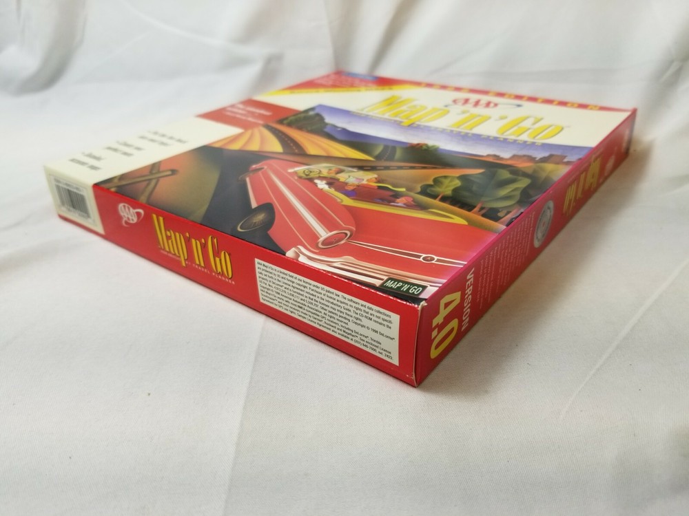 DeLORME AAA MAP N GO Maps PC BIG BOX 1998 win95 computer