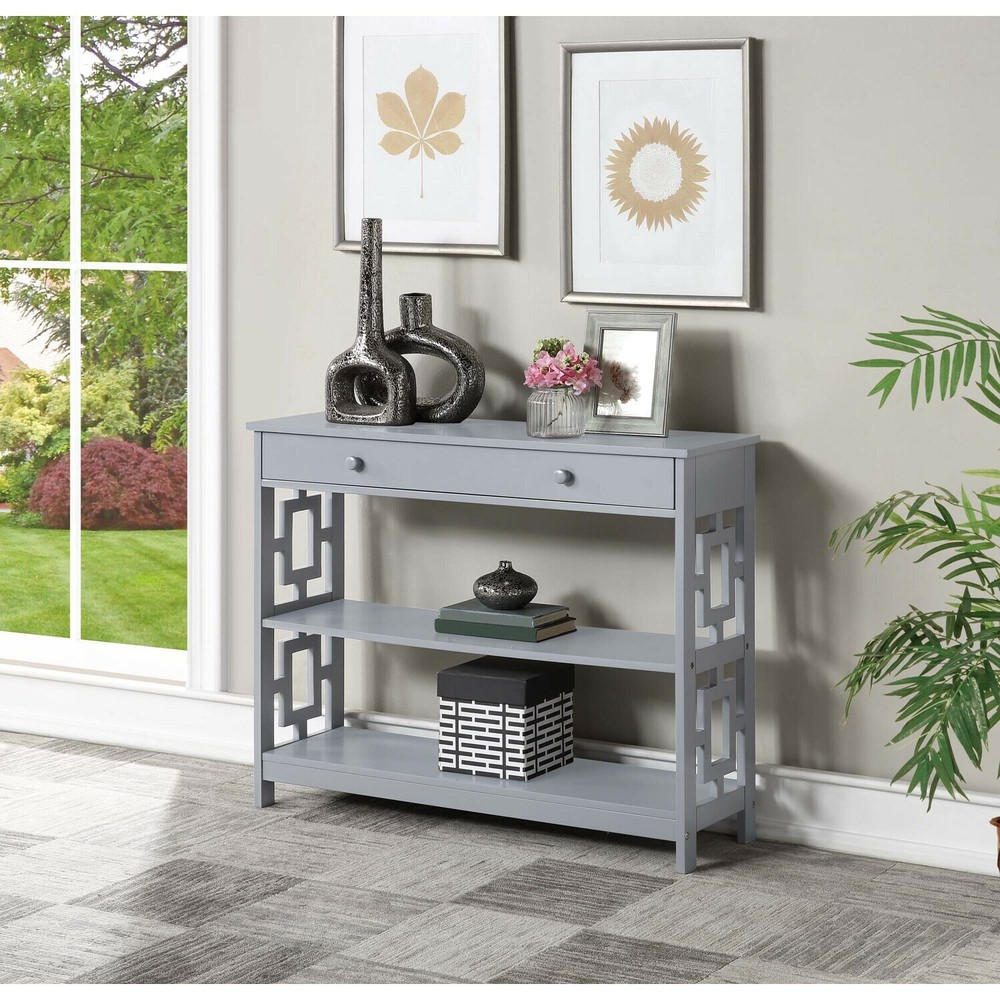 Convenience Concepts Town Square 1 Drawer Console Table