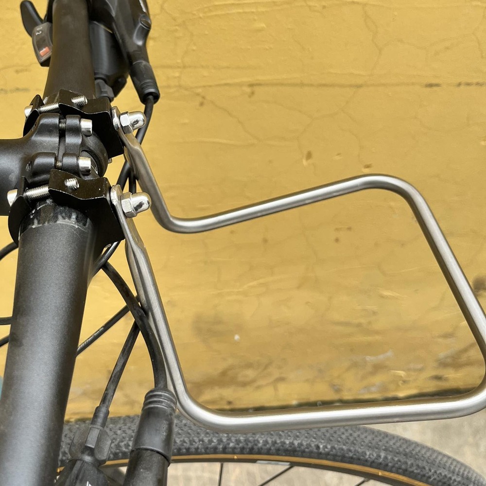 Bike Front Cargo Rack Replace Accessory Strong Load Capacity Durability Bicycle