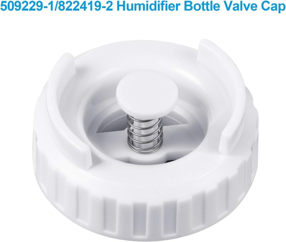 Universal Humidifier Bottle Valve Caps Compatible with Multiple Models - 2 Count