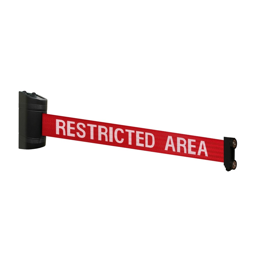 MAGNETIC RETRACTABLE BARRIER, 120" RESTRICTED AREA BELT