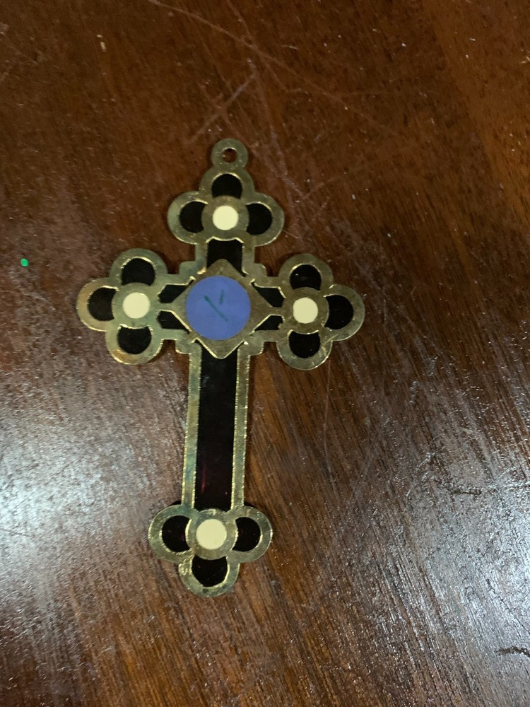 Stained Glass Celtic Cross NICE 5"