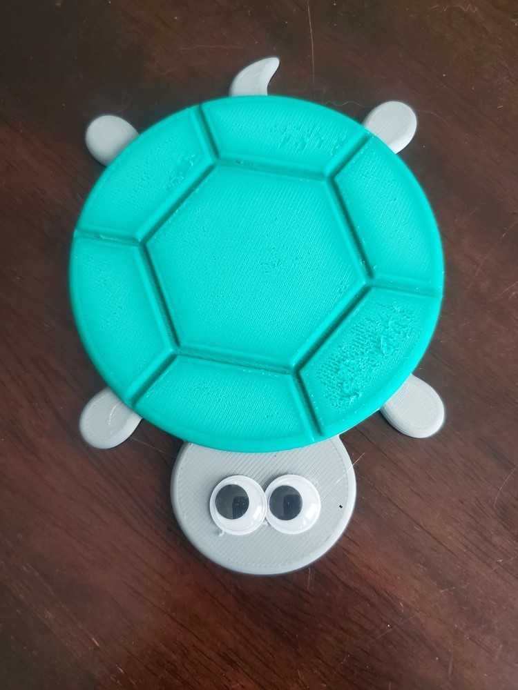 Coaster - Turtle - 3D Printed - many colors available