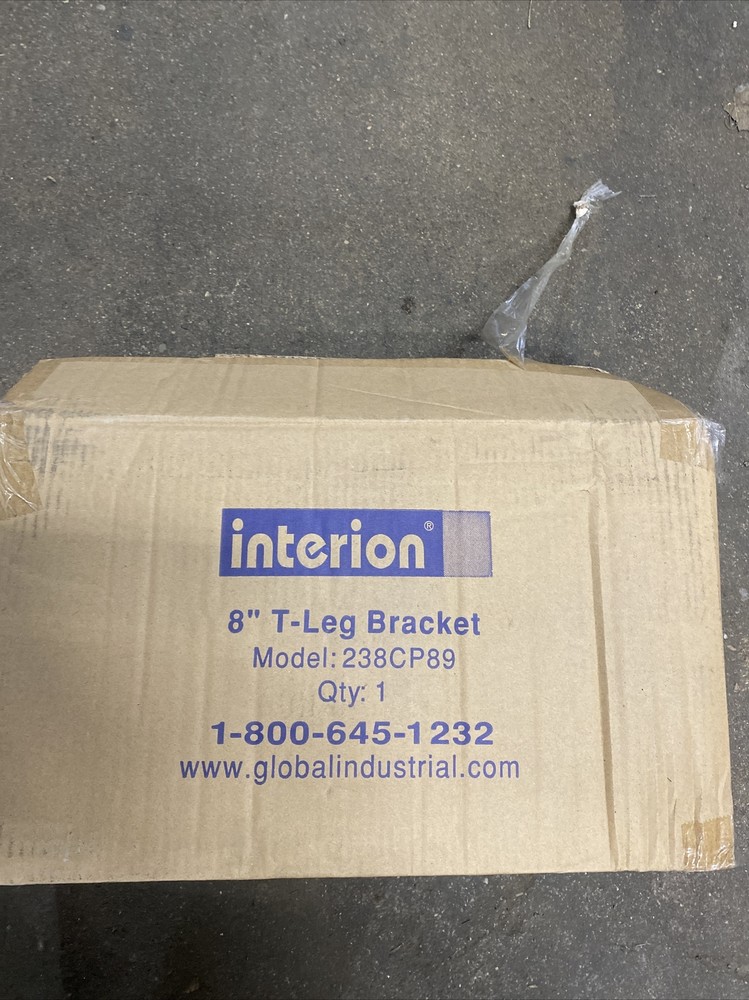 Interion Office Partition Panel 60-1/4” x 42” Gray W/ Leg Brackets
