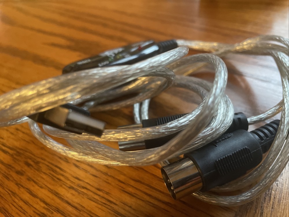 Generic 1x1 Midi To Computer Interface 1 In 1 Out Portable