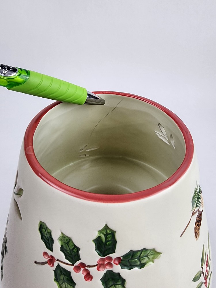 PAC Large Jar Candle Shade Topper Winter Foliage Theme