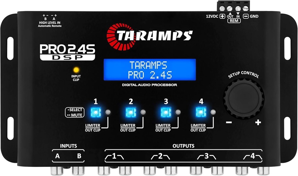 Full Digital Signal Processor: Pro 2.4S with 15-Band EQ and Adjustable Crossover