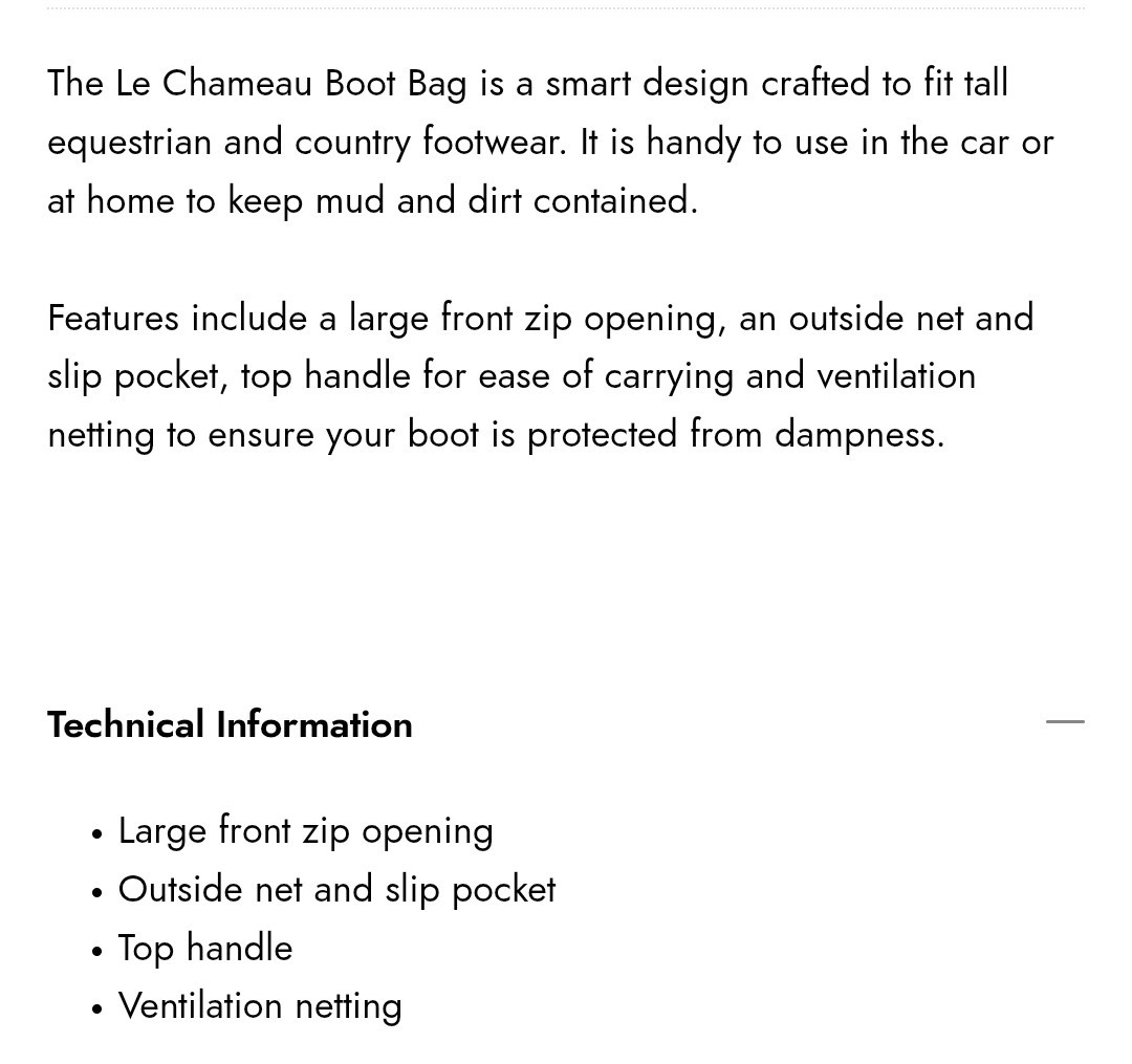 Le Chameau Boot Bag Sac À Bottes Vert Chameau Wellington Welly Bag Green