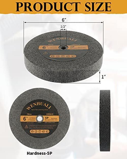 6 Inch Bench Grinder Polishing Wheel Durable Buffing Wheel for Angle Grinder