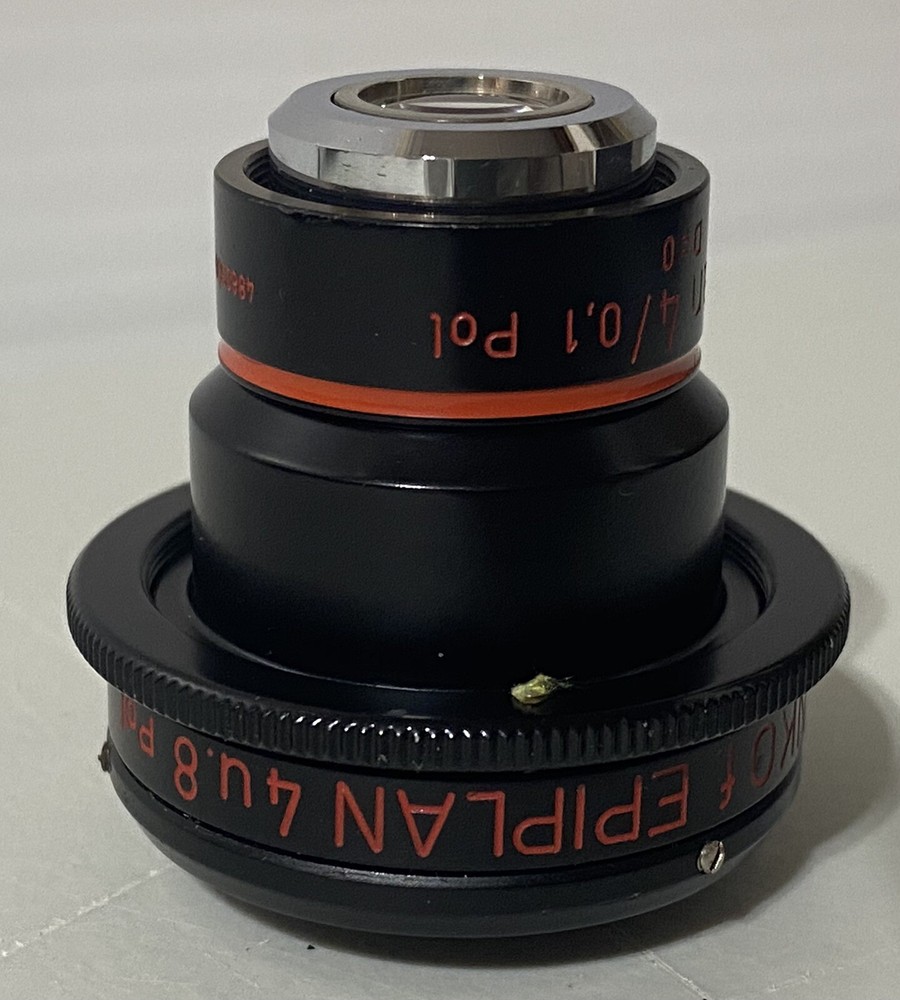 Zeiss Epiplan 4/0.1 Pol Microscope Objective W/ INKO Interference Contrast