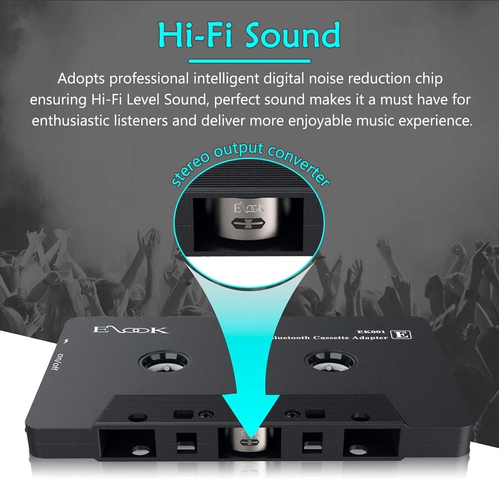 Vintage Car Bluetooth Cassette Player Adapter - Easy Setup and Sound