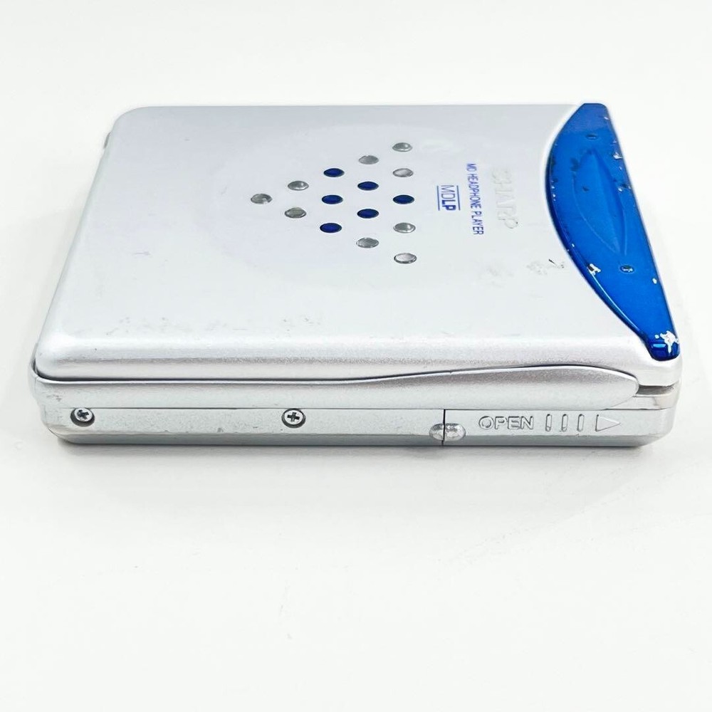 Sharp MD-ST70 Portable Mini Disc Player Blue Good