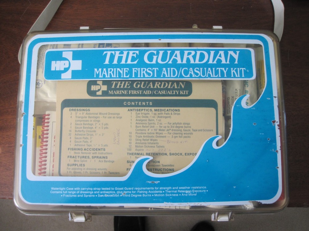 FIRST AID KIT, COMPREHENSIVE FOR MARINERS BY GUARDIAN PLUS MY DOCTORS ADD-ONS