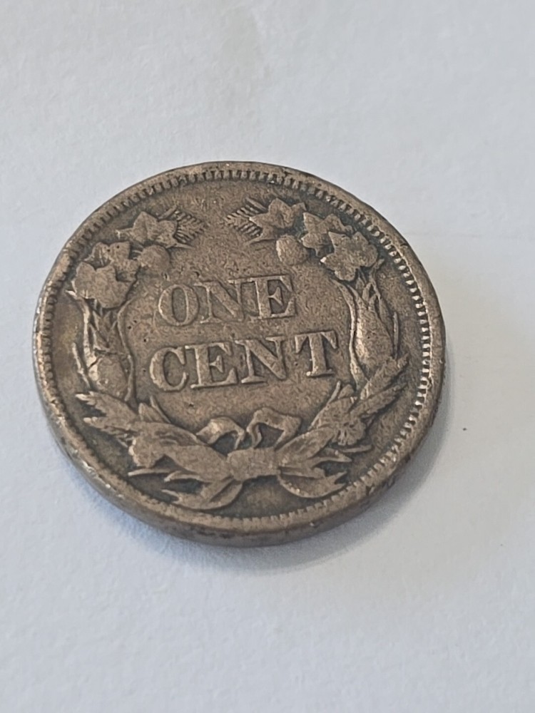 1858 Flying Eagle Penny Cent LL F+ Listing 2