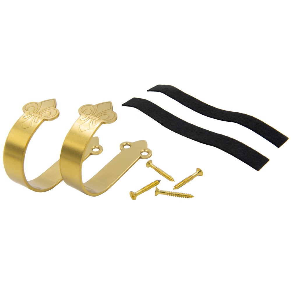 Muzzle-Loaders™ Brass Decorative Gun Hangers with Felt Strips