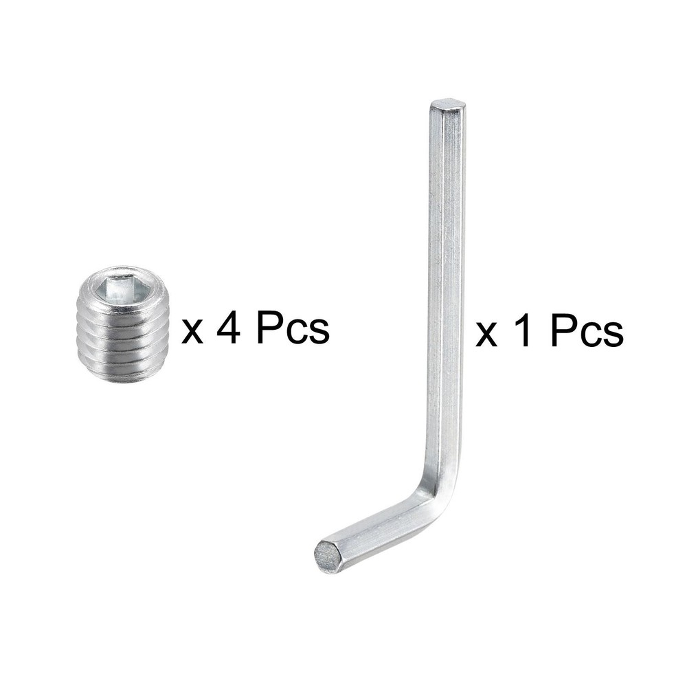 Internal handlebar hexagonal nut, 4pcs M8x1.25mm spin lock collar screw