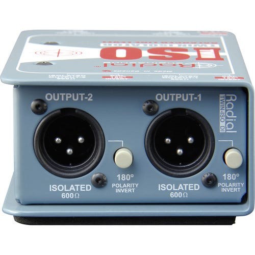 Radial Engineering Twin-Iso Line Level isolator, Passive 2 Channel
