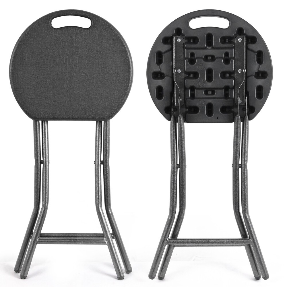 2 Pack Foldable & Portable Stool Chairs w Handle, Collapsible Stool Chairs
