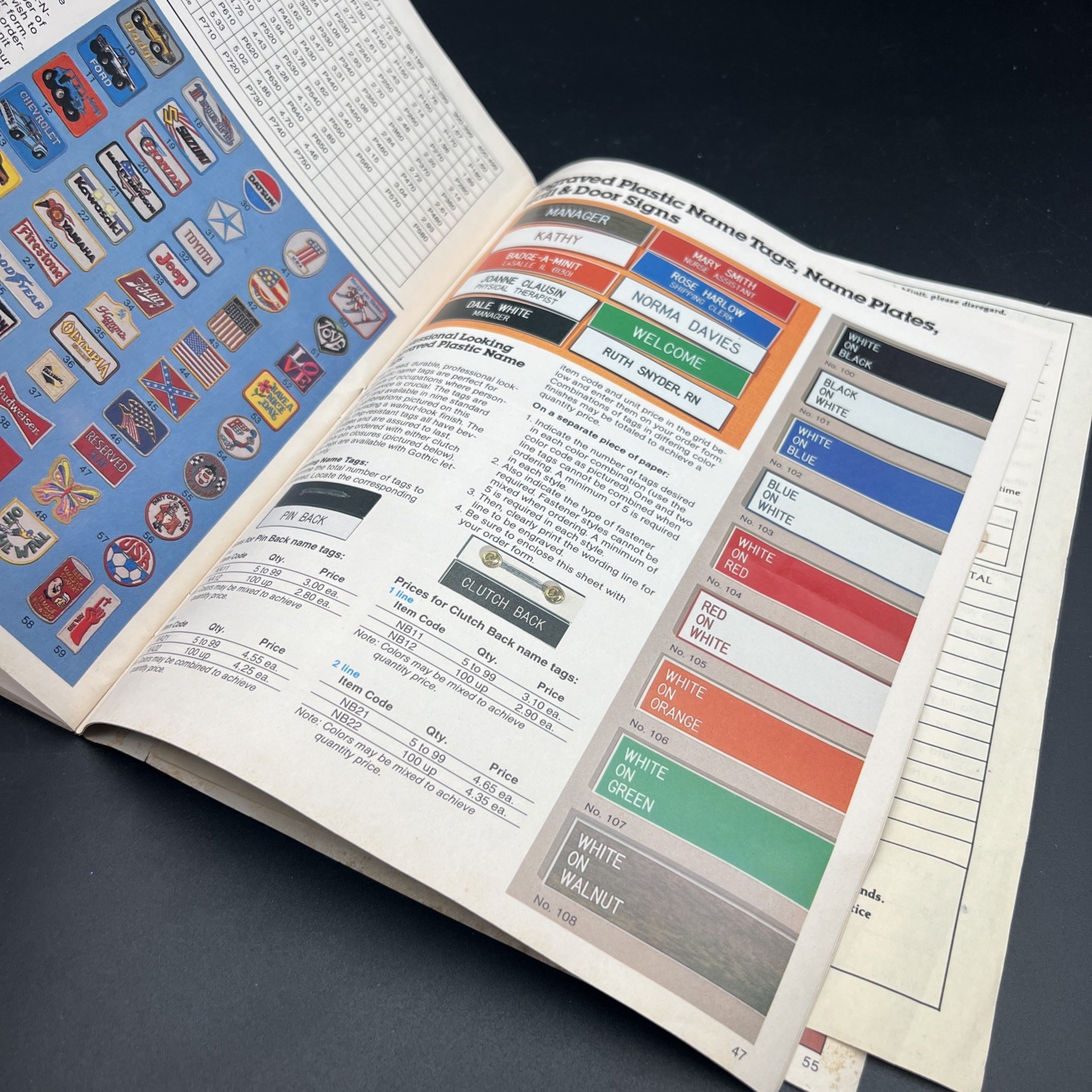 Badge A Minit Button Making Equipment Catalog 1982 Order Form Designs Ideas Zine