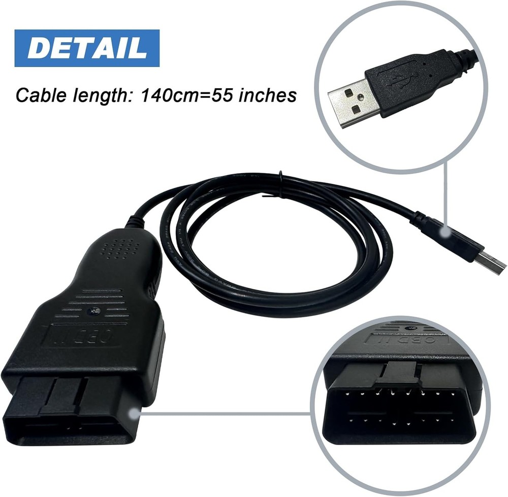ECU Diagnostic Adapter OBDII Interface Cable Scanner Tool for Porsche 911/Piwis