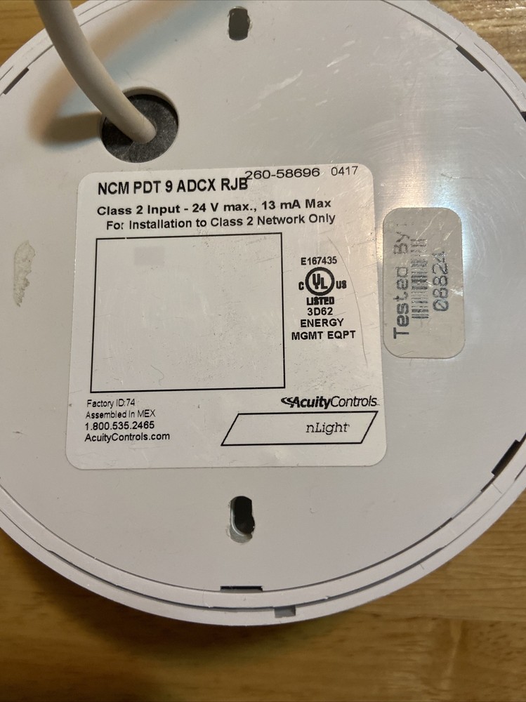 Acuity Controls NCM PDT 9 ADCX RJB Ceiling Mount Occupancy Sensor