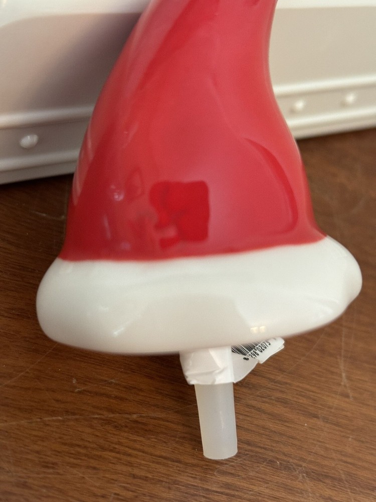 Nora Fleming Santa Stops Here Santa Hat Mini Platter Charm A43