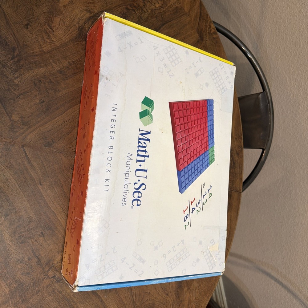 Math U See Manipulatives Integer Block Kit  Includes All But 1 Block & Manual