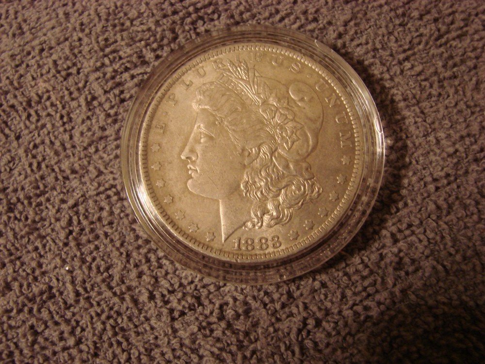 1883-O $1 Morgan Silver Dollar  AU