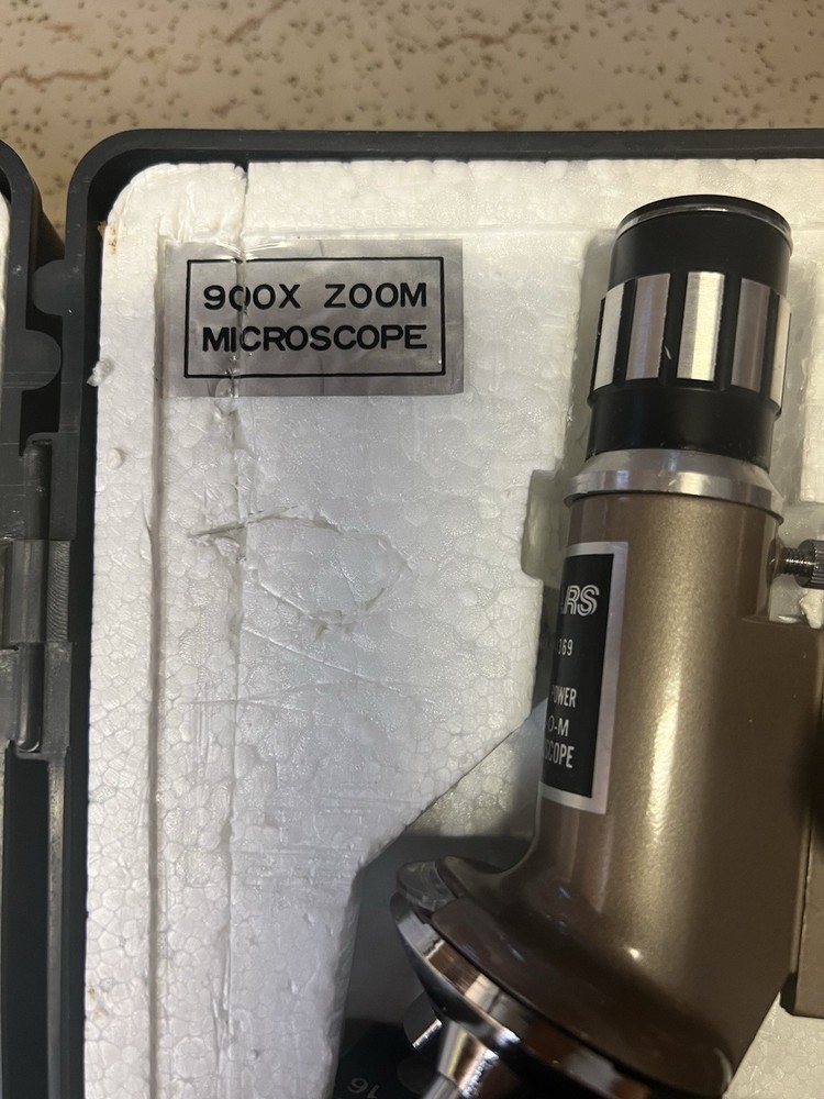 Sears Microscope Set vintage used 900x zoom