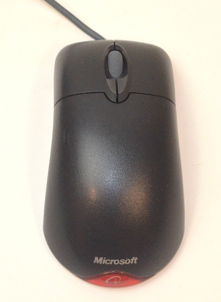 Microsoft Wheel Mouse Optical, USB, Mac and PC, BLK *Used* X802382