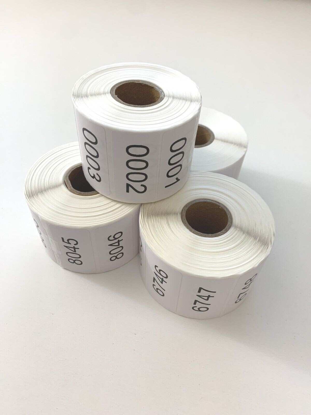 1000 Labels Consecutive Number Inventory Stickers Labels 2" x 1" Customize