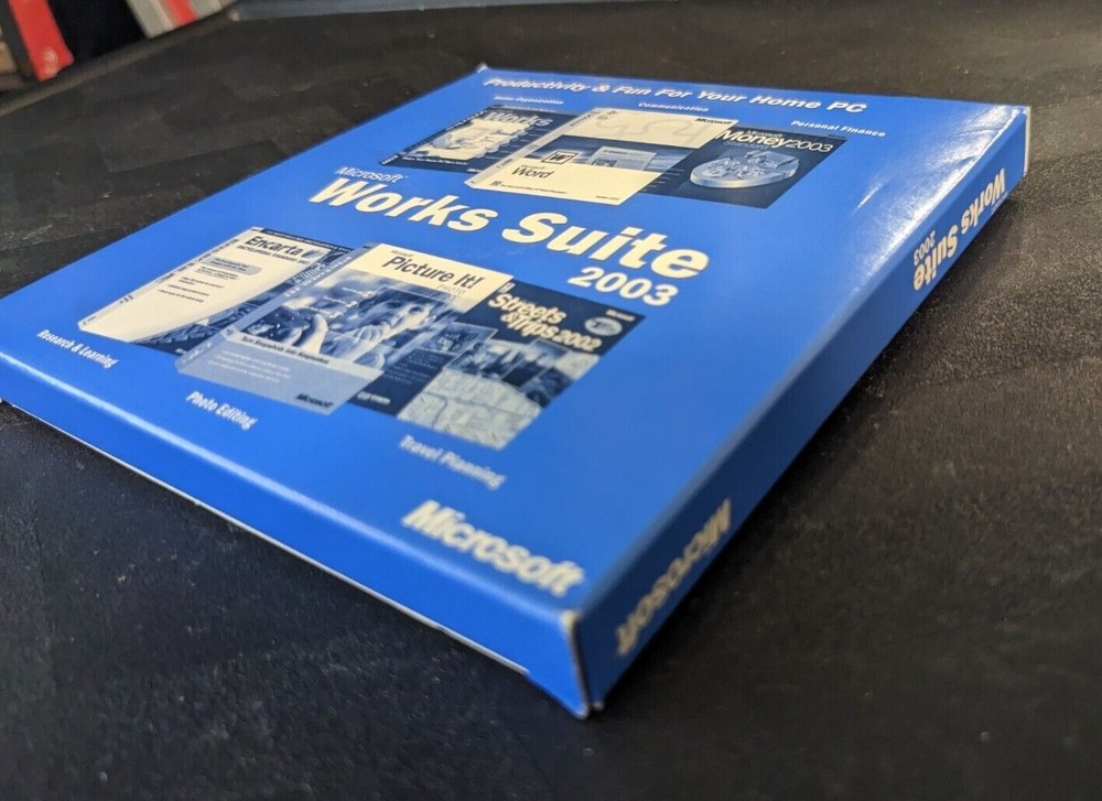 Microsoft Works Suite 2003 Software CD - Comes With Product Key
