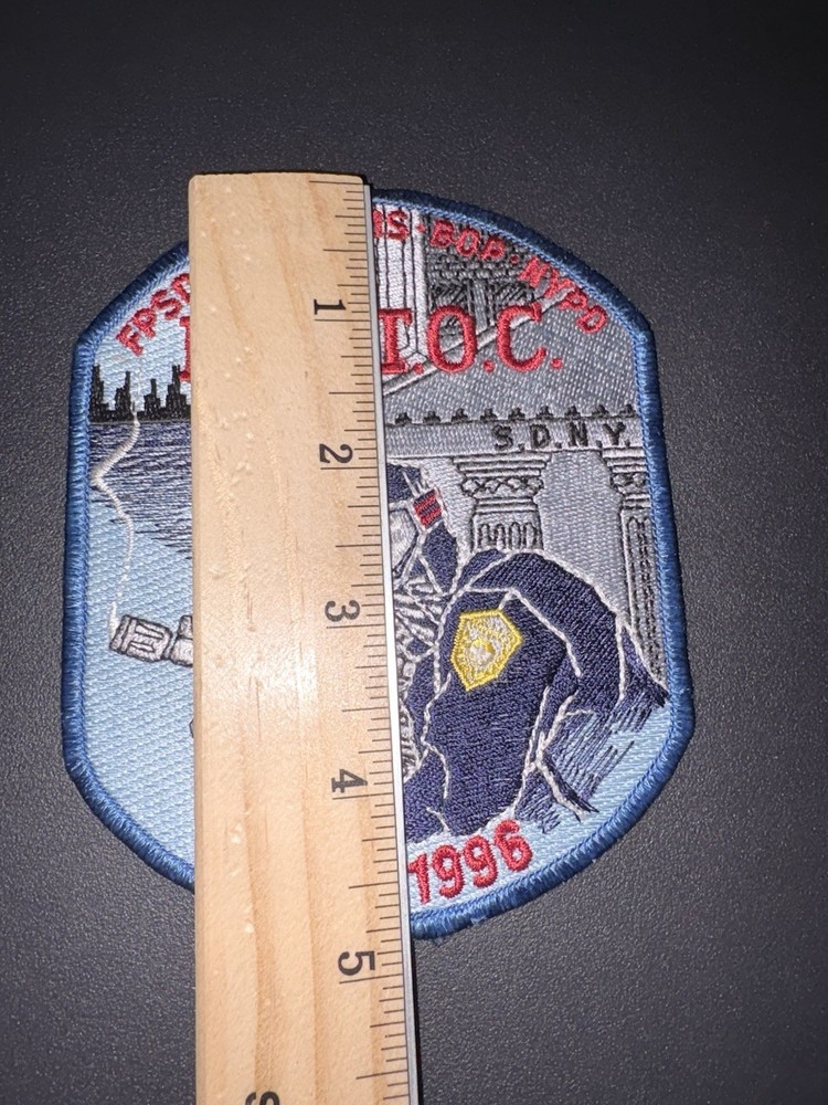 Terrorist Trials Operations Command Police FBI USMS Shoulder Patch