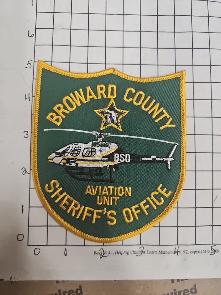 #444 Broward County Florida Sheriff's Office Aviation Unit Patch
