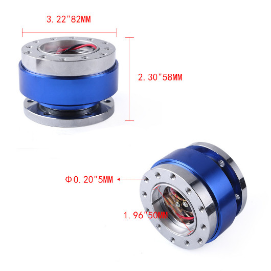 Universal Car Auto Steering Wheel Quick Release Hub Adapter Snap Off Boss Kit