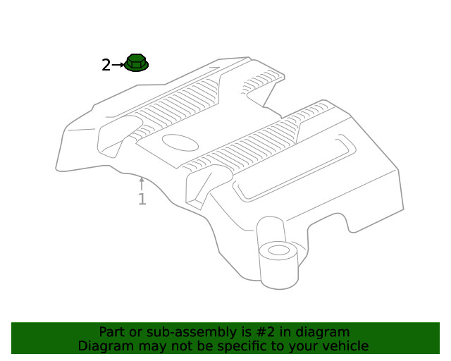 Genuine Ford Engine Cover Nut W520201-S450B