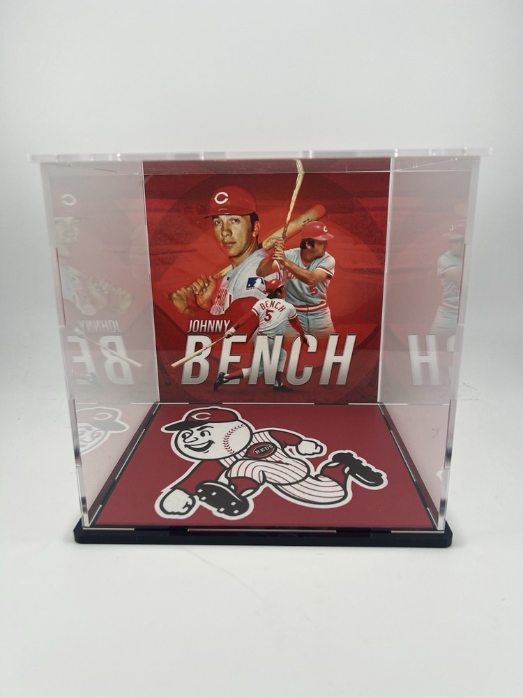 Johnny Bench Custom Baseball or Card Display - Reds