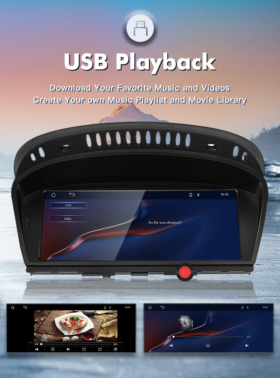 8.8" For BMW 3 5 Series E90 E60 CCC 2005-2008 Carplay Stereo Radio Screen GPS