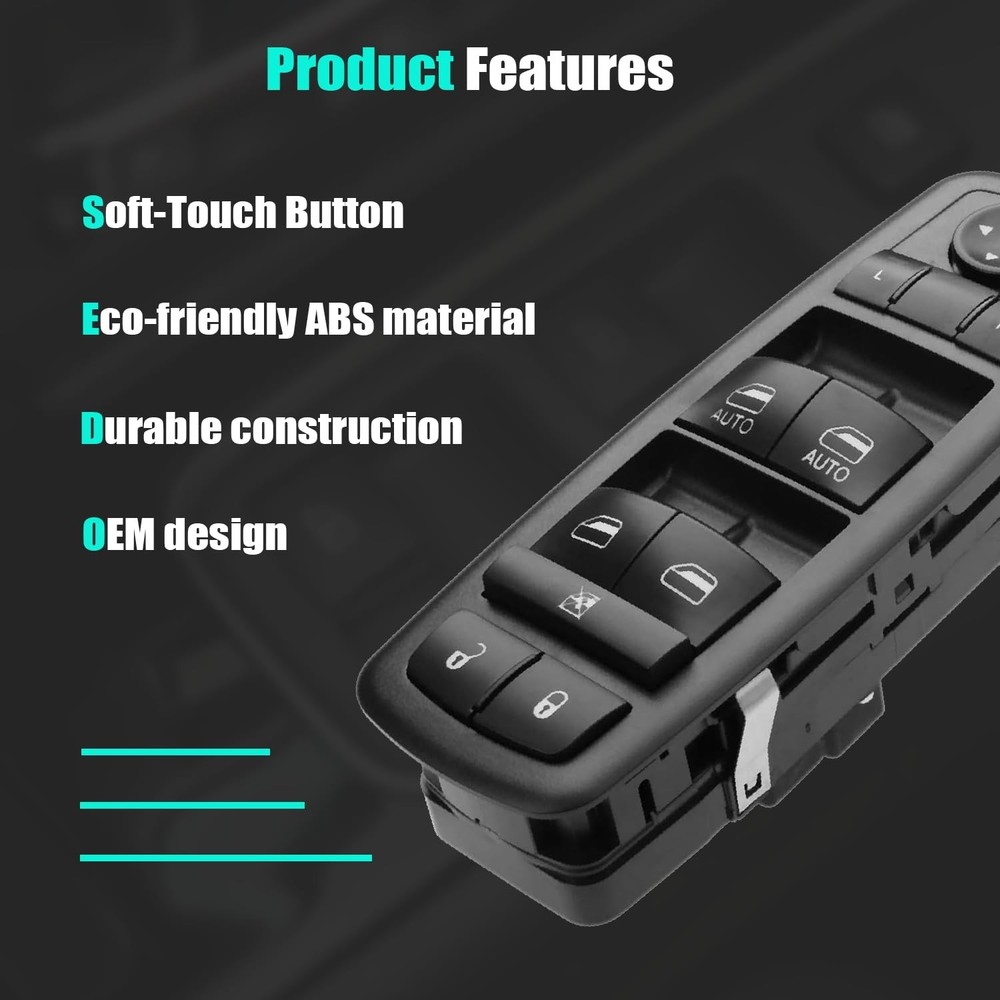 Driver Side Master Power Window Control Switch for 2011–2022 Dodge Durango