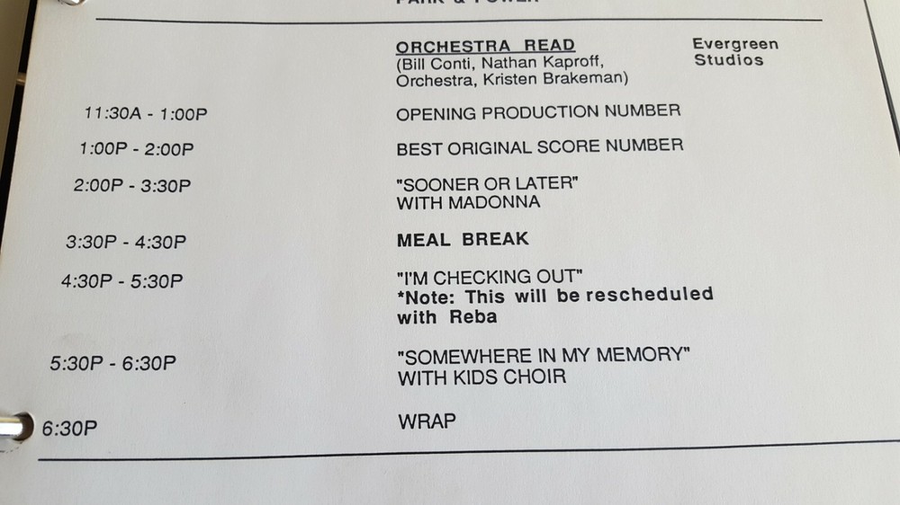 63rd. Academy Awards Final Draft Original TV Script and Program.